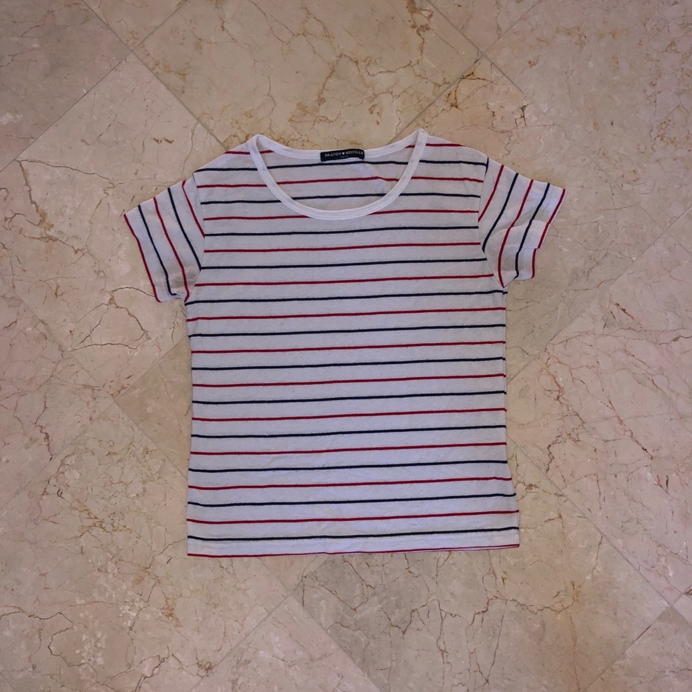 Brandy Melville T-Shirt | Red White and Blue